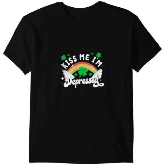 kisss Me Im Depressed Saint Patricks Day T-Shirts