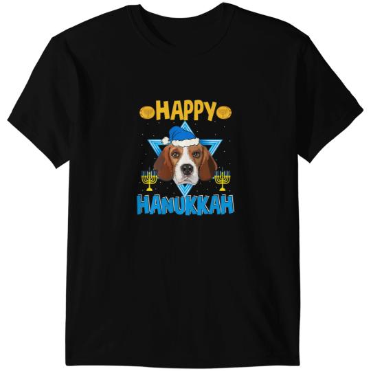 Beagle Dog Happy Hanukkah Cute Beagle Dog Menorah Jewish Proud Hanukkah 102 Beagles T-Shirts