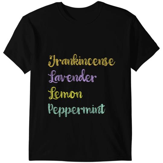 Essential Oils Frankincense Lavender Lemon Peppermint Oil T-Shirts