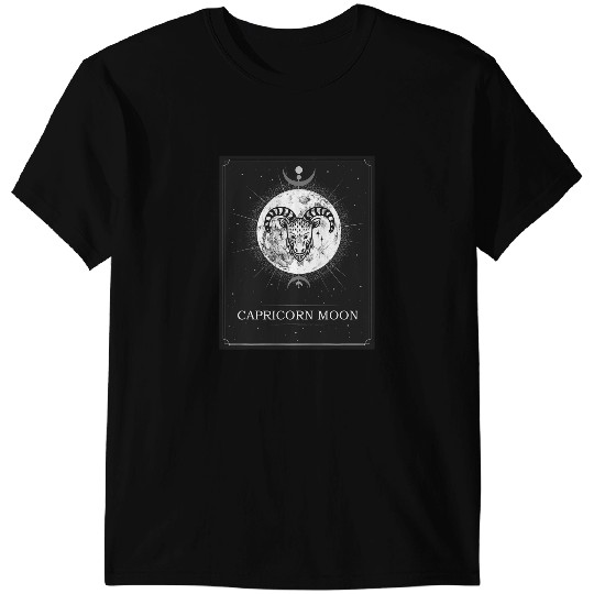 Capricorn Moon Astrology Tarot Card Goats Full Moon T-Shirts