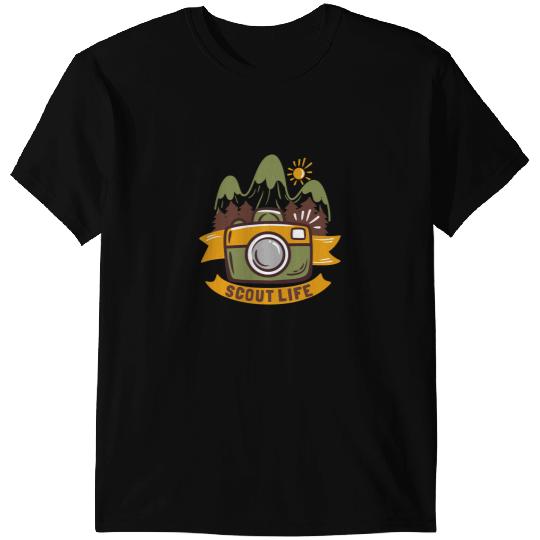 Hiking Hiker Scout Life Scouting Lovers Gifts Hiking Happy Camper 23 Hike T-Shirts