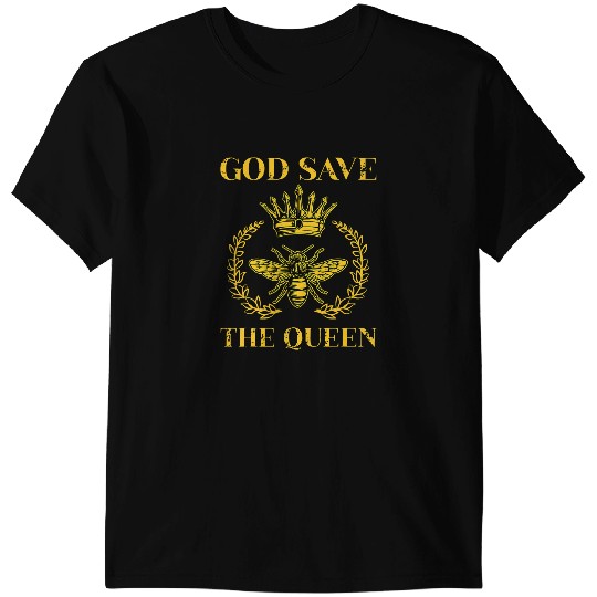 Bee Beekeeping God Save the Queen Beekeeper Bee Bees Apiarist Crown Gift 217 Beekeeper T-Shirts