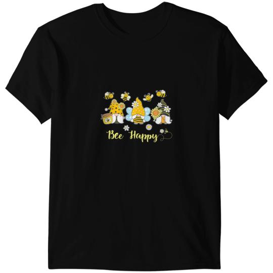 Bee Beekeeping Happy Gnome Bees Sunflower Spring Gnomes Easter 222 Beekeeper T-Shirts