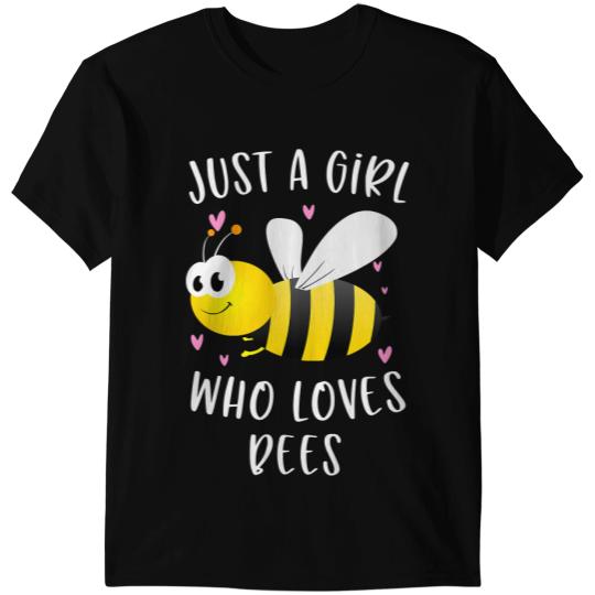Bee Beekeeping Just A Girl Who Loves Bees Cute Bee Lover 153 Beekeeper T-Shirts