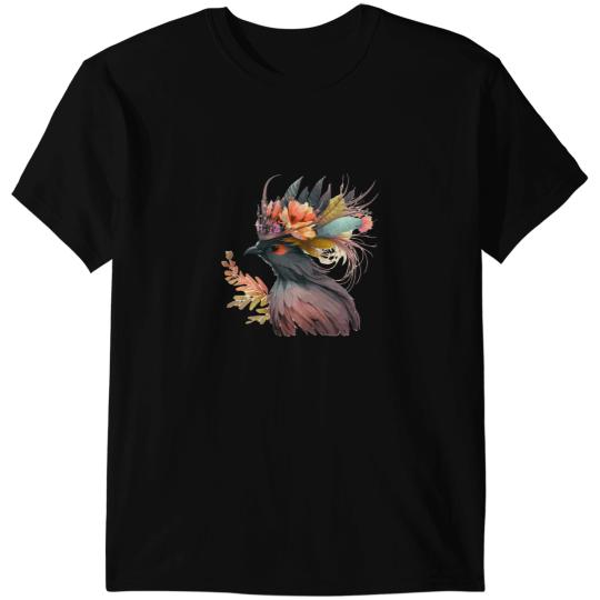 Cute Bird Of Paradise Bird Flower Crown Pet Birds T-Shirts