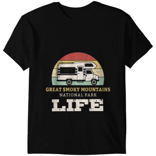 Camping Camp Great Smoky Mountains National Park Fun Camping Men Women Camper T-Shirts