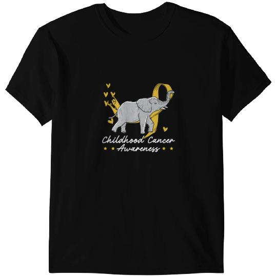 Elephants Lover Childhood Cancer Awareness Support Squad Elephant Lover T-Shirts