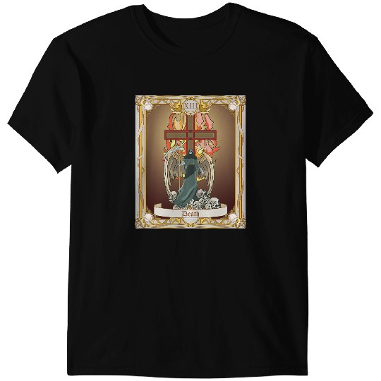 Death Tarot Card Major Arcana Anime Witchcraft T-Shirts