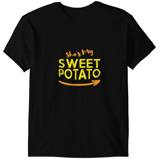 Shes My Sweet Potato I Yam Couples Matching Thanksgiving 2 T-Shirts