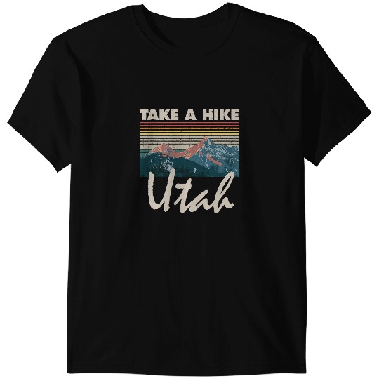 Hiking Hiker Utah Souvenir Hiking Take A Hike vintages Sunset Camping Hike T-Shirts