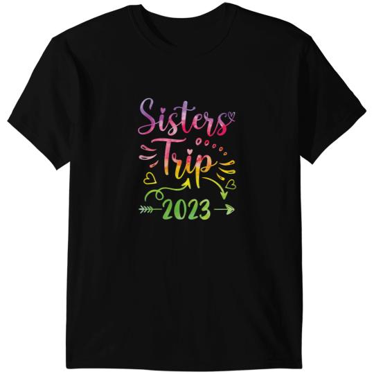 TieDye Sisters Road Trip Cute Sisters Weekend Trip T-Shirts