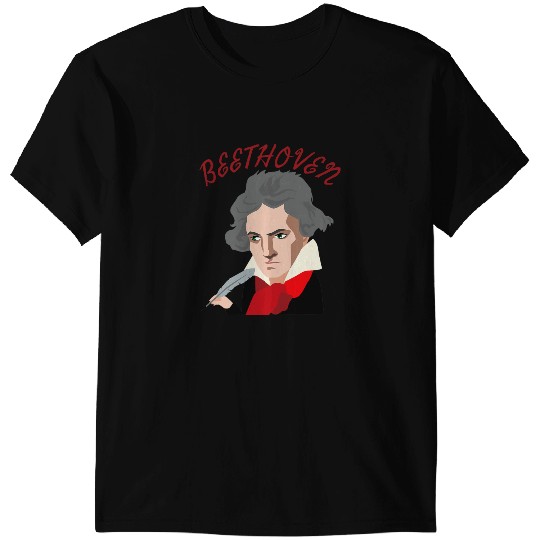 Classic Big Head Beethoven Classical Music Composer T-Shirts