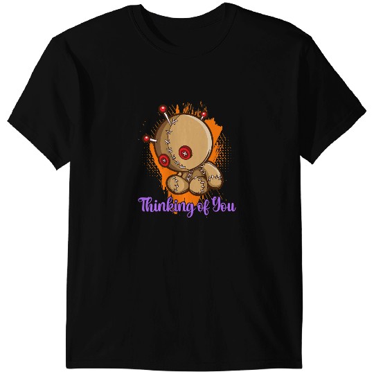 Thinking Of You Voodoo Dolls Curse Witchcraft Black Magic T-Shirts