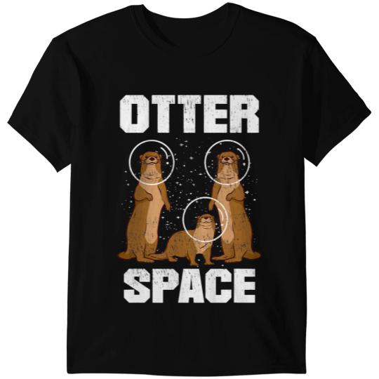 Otters Space for a Astronaut Fan Astronomy Solar System T-Shirts
