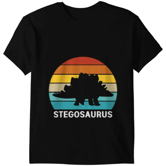 Dinosaur Dino Retro Dinosaur Women Stegosaurus T-Shirts