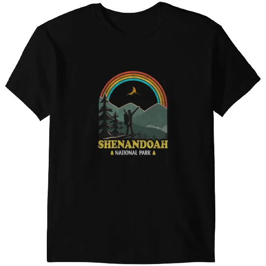 Hiking Hiker Shenandoah National Park vintages 70s 80s Camping Hike T-Shirts