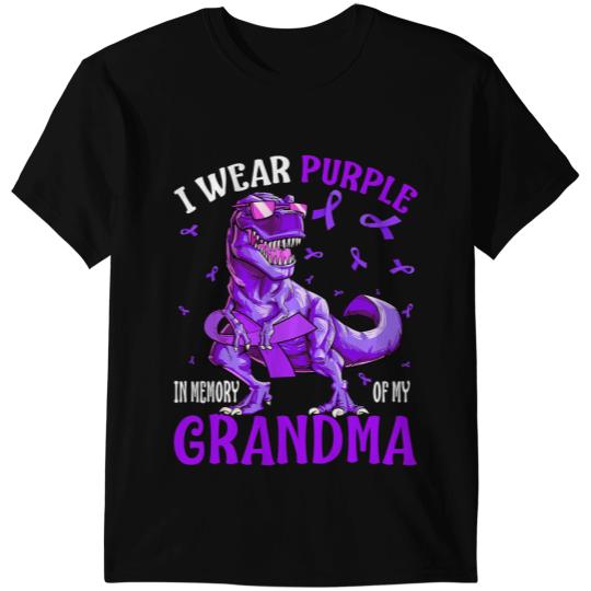 Pancreatic Warrior I Wear Purple In Memory My Grandma Pancreatic Cancer T-Shirts