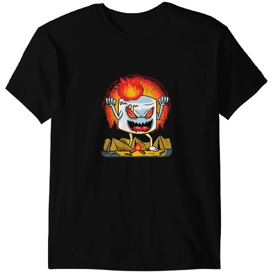 Camping Camp Marshmallow Camper Camping Bonfire Halloween Men Women Camper T-Shirts