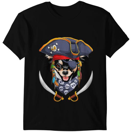 Chihuahuas Pirate Funny Dog Dad Mom 44 Chihuahua Dog T-Shirts