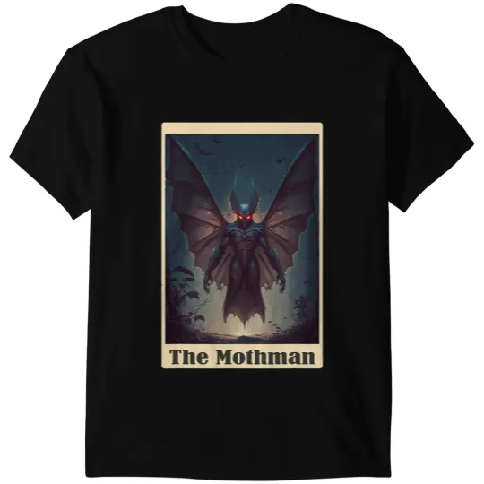 Mothman Tarot Card cryptid cryptozoology T-Shirts