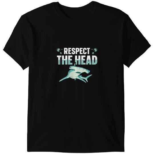 Ocean Shark Respect the head Design for a Hammerhead Shark Lover T-Shirts
