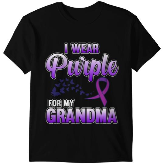 Pancreatic Warrior Wear Purple For Grandma Pancreatic Cancer Awareness Graphic T-Shirts