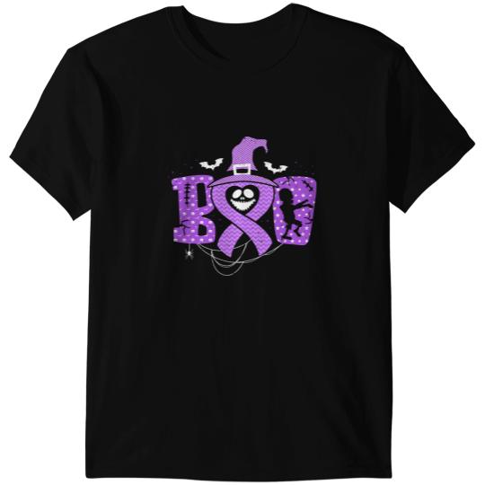 Pancreatic Warrior Halloween Purple Ribbon Fighter T-Shirts