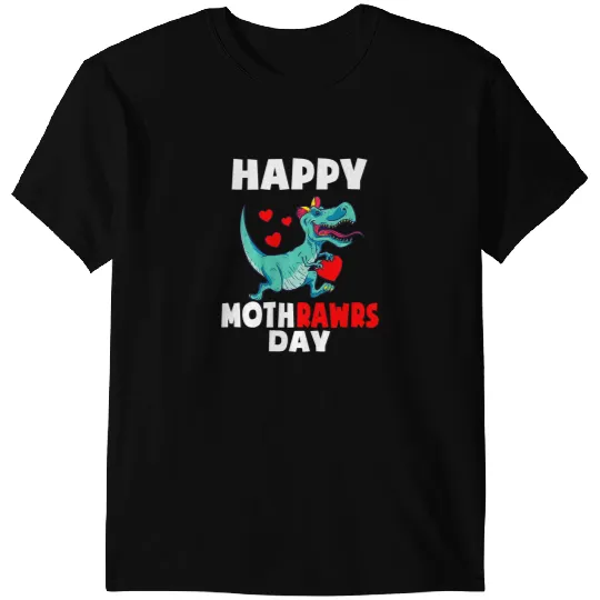 Dinosaur Dino Kids Happy Mothers Day Son Trex Mom Dinosaur Toddler Boys T-Shirts