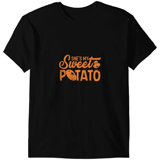 Shes My Sweet Potato I Yam Set Couples Thanksgiving Funny T-Shirts
