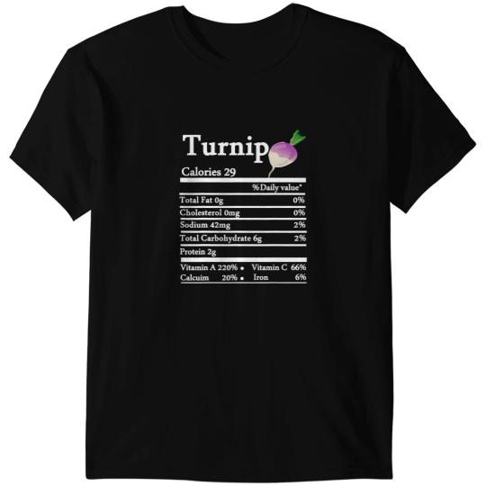 Turnip Nutrition Thanksgiving Christmas Costume Food Facts T-Shirts
