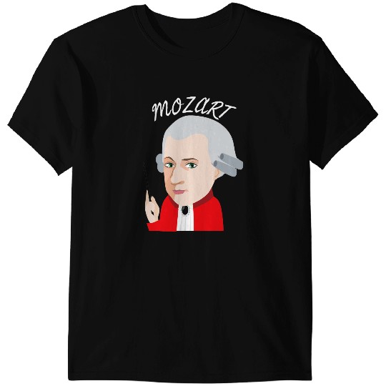 Famous Music Genius Classical Music Composer Big Head Mozart T-Shirts
