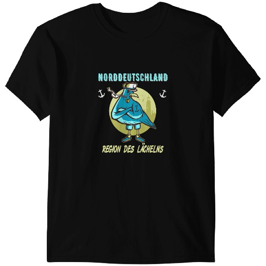 Seagull Lover North Germany region of smile seagull sailor gift T-Shirts