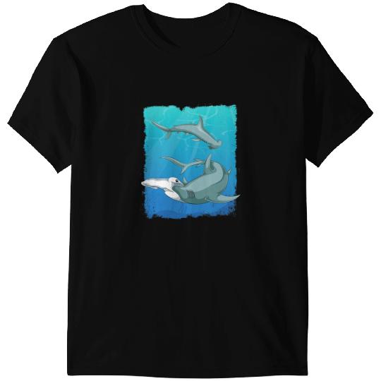 Ocean Shark Sea Animal Lover Underwater Predator Hammerhead Shark T-Shirts