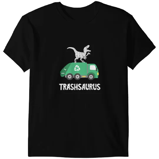 Dinosaur Dino Trash Dinosaur Garbage Truck Dino Recycle Trash Truck Driver T-Shirts