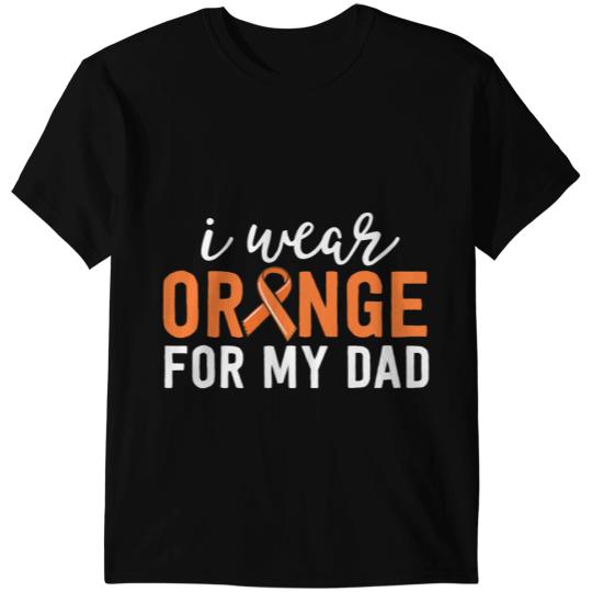 Leukemia Survivor I Wear Orange For My Dad Leukemia Cancer Awareness Items 1 T-Shirts