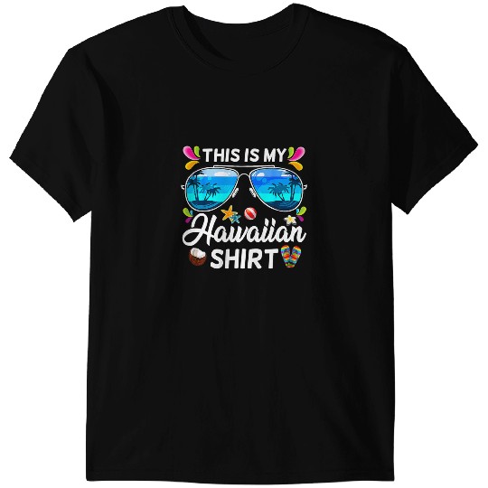 This Is My Hawaiian Luau Aloha Hawaii Beach pineapples Summer 3 8 T-Shirts