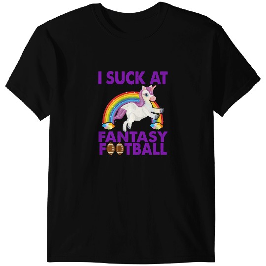 Unicorns I Suck at Fantasy Football Unicorns Fantasy Football Champion 2 T-Shirts