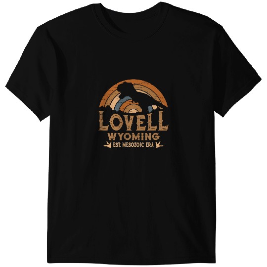 Dinosaur Dino Lovell Wyoming WY Dino Dinosaur Paleontology TRex for kids T-Shirts