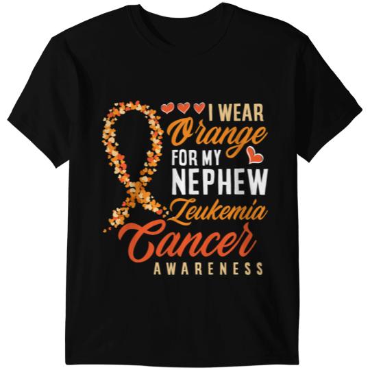 Leukemia Survivor I Wear Orange For My Nephew Leukemia Cancer Awareness 1 T-Shirts