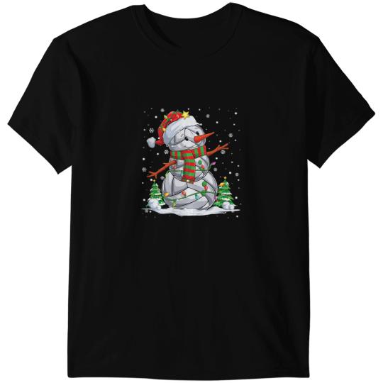 Volleyball Gift Snowman Christmas Pajama Sport Ball Men Women Kid 106 T-Shirts