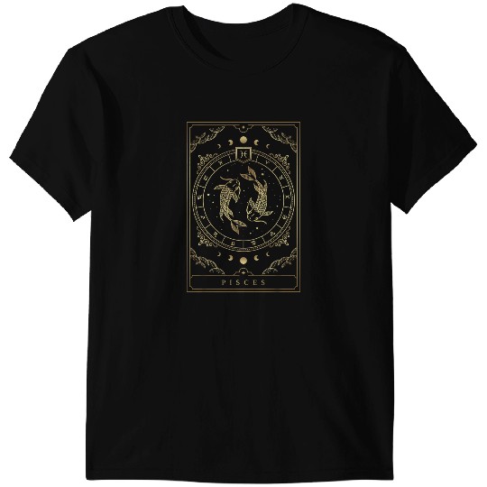 Pisces Horoscope And Zodiac Symbol T-Shirts