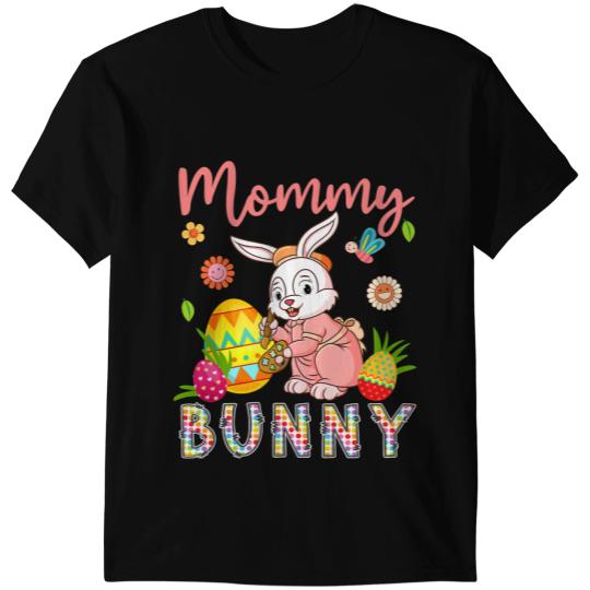Rabbits Mommy Bunny Floral Bunny Drawing Easter Eggs Hunting Lover T-Shirts