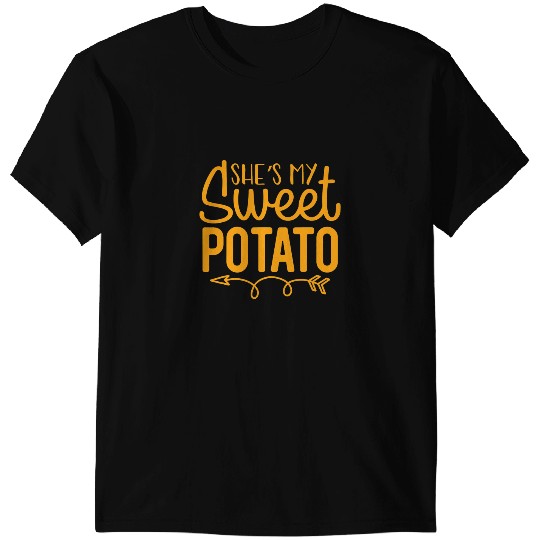 Shes My Sweet Potato I Yam set Couples Thanksgiving 4 T-Shirts