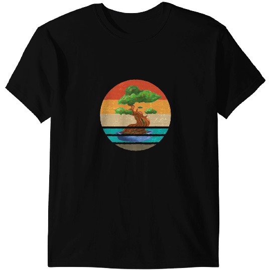 Retro vintages Bonsai Hand Painted Japanese Bonsai Tree T-Shirts