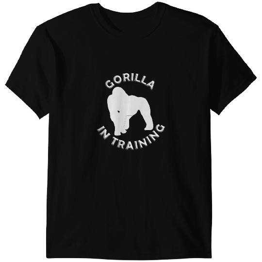 Silverback Gorilla In Training Bodybuilding Gorilla Fitness T-Shirts
