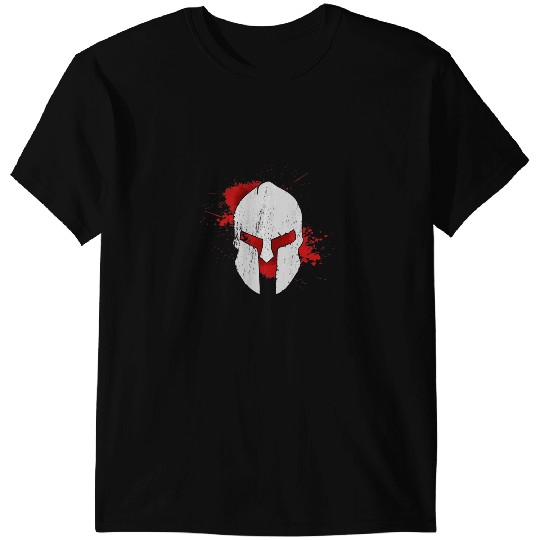 Spartan helmet sparta warrior Greece warriors T-Shirts
