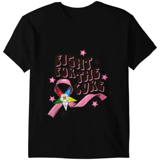 OES Fight For The Cure Eastern Star Breast Cancer Awareness T-Shirts