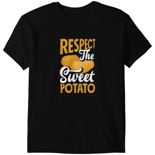 Mens Potato Lover Respect The Sweet Potato T-Shirts
