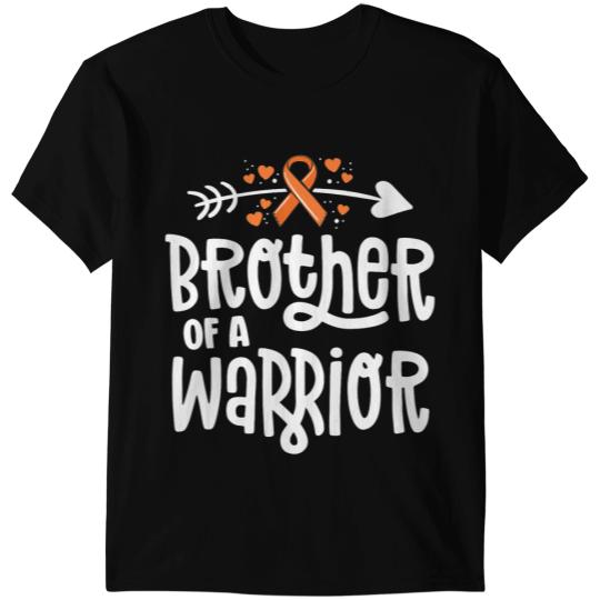 Leukemia Survivor Brother Of A Warrior Gift Family Leukemia Cancer Awareness T-Shirts