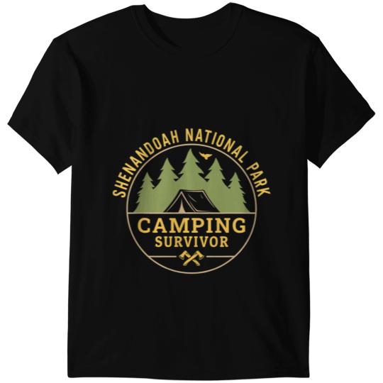 Camping Camp Shenandoah National Park Tents Camping Men Women Camper T-Shirts